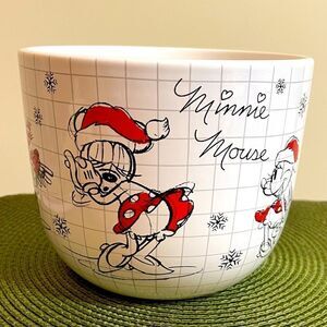 Disney Mickey & Minnie Mouse Christmas planter NWT